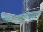 Canopy Frosted Glass Balcony Panels , Coloured Toughened Glass