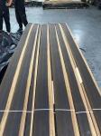 Natural Wood Dark Fumed European Oak Veneer Panel Grade 0.55MM