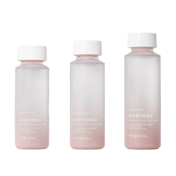 PETG oblique shoulder bottle softener empty bottle OEM ‌‌ supports frosted/glossy processing
