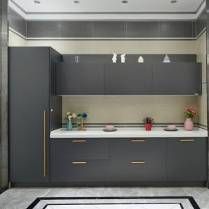 Quality Commercial Metal Handle Adjustable PVC Kitchen Cabinet Particle Board wholesale