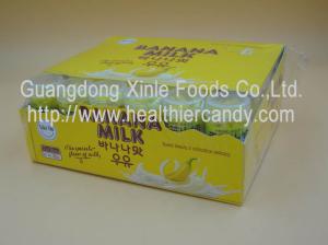 Quality Innovative Round Banana Chewy Milk Candy With Sugar 20 Pcs * 30 Boxes wholesale