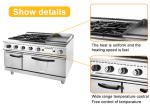 Gas Connection Fast Food Kitchen Equipment Model R13/4 192kg Weight 3.95/5.66Kg