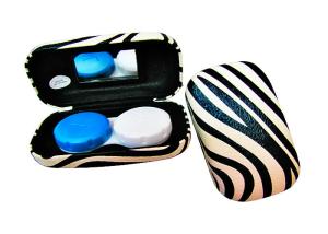 Quality Colorful Printing Metal Contact Lens Case Colored Contacts Case Box wholesale