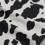 White Jeans Cow Print Cotton Fabric 330gsm Denim Twill Fabric 10×10 80×46