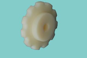 Quality LF882TAB SIDE FLEXING TOP CHAIN SPROCKETS MACHINED DRIVE WHEELS WITH MATERIALS PA6 WHITE BLACK wholesale