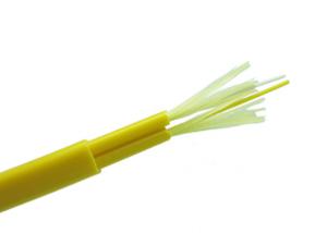 Quality LSZH / PVC / TPU Ruggedised Duplex Flat With 3.0mm / 2.0mm Indoor Fiber Optic Cable wholesale