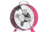 Easy Moving Pink Antique Electric Table Fan 110V 60Hz 4 Blade Brushed Copper