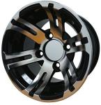 205/50-10 DOT Low Profile Street Tires And 10 Inch Golf Cart Machined/Glossy