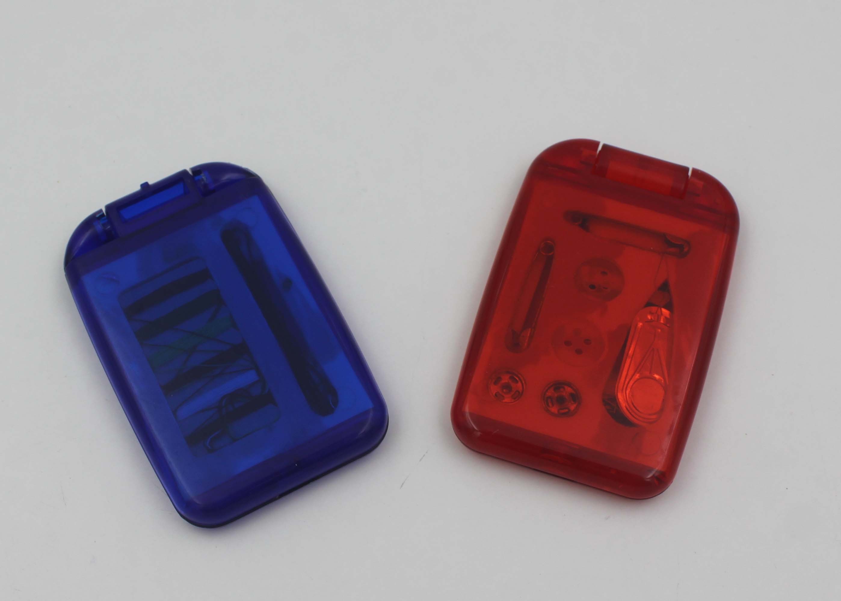 Eco - friendly ABS Mini Travel Sewing Kit Box In School / Office / Bank
