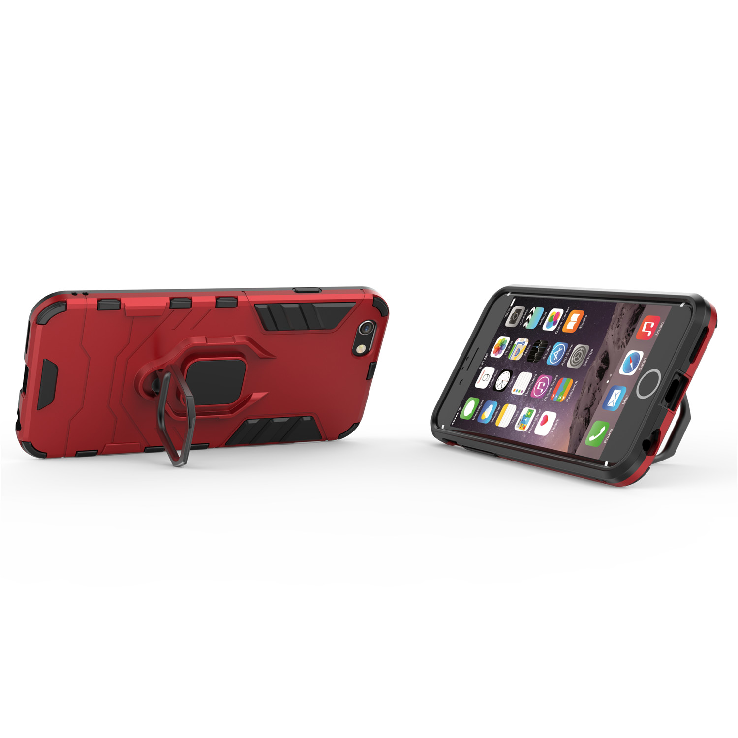 Armor Shockproof Case For iPhone 6, 6s Finger Ring Holder Phone Cover Coque