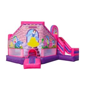 Quality Inflatable pink purple Disneyland Princess Bouncy Castle for kids wholesale