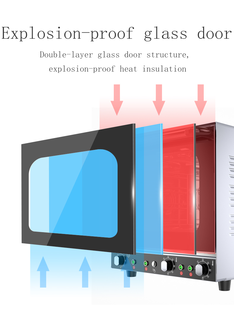 Precise Temperature Control Electric Steam Convection Oven for Baking Bread Biscuits