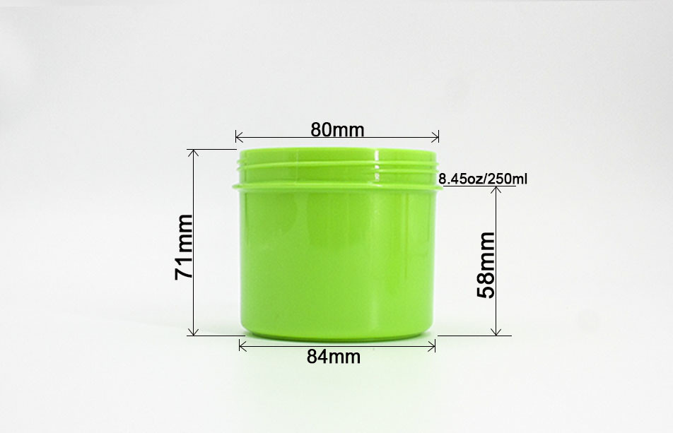 Wide Mouth 8.45oz 250ml PP Cosmetic Packaging For Exfoliating Scrub