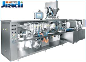 Quality Vacuum Snack Food Packaging Machine , Rotary Packing Machine Air Consumption 0.5 NL/Min wholesale