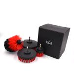 Soft / Extra Hard Drill Cleaning Brush Sets , Electric Cleaning Scrub Brush