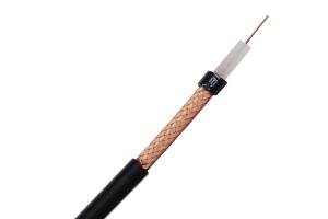 Quality 23AWG Bare Copper Conductor RG59 B/U CCTV Coaxial Cable Solid PE 95% CCA Braid wholesale
