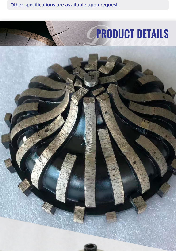 Stone Profiling High Sharpness Diamond Tools CNC Router Bits Grinding Wheel 64-134mm