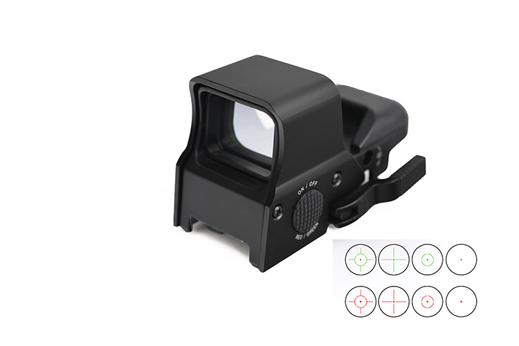 Easy Mounting 63mm x 53mm Reflex 4 Reticle Red Dot Sight for Hunting Shockproof Design