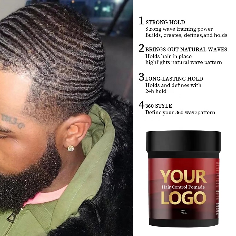 Customizable Hair Styling Wax Extra Hold Firm Pomade for Men Wave Pomade Private Label