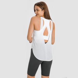 Quality Ice Feel Yoga Lightweight Nylon Built in Bra Loose Women's Tank Tops wholesale