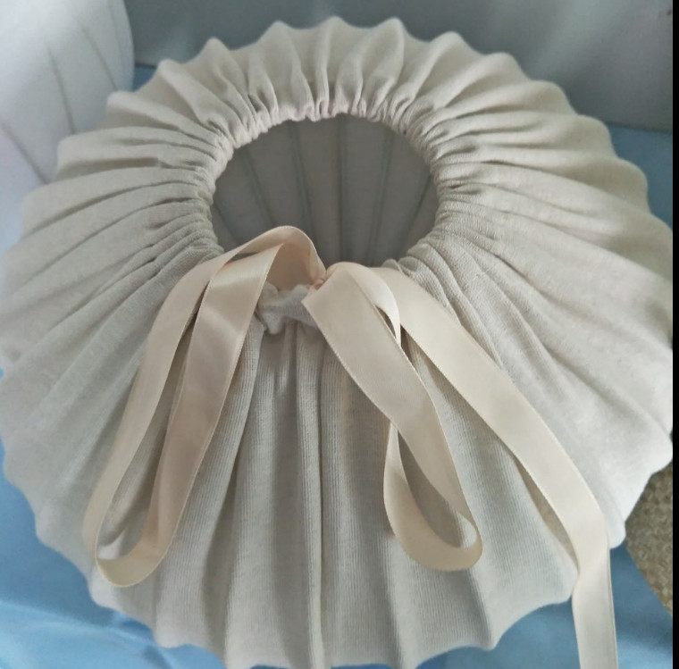 Shrink Wrap Chinese Lantern Lampshade 300*200MM Faux Linen