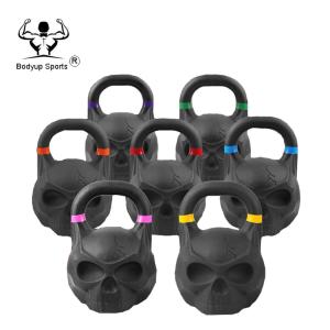 Quality Competition Powder Painting Iron Skull Kettlebell / Power Training Skull Kettlebell wholesale