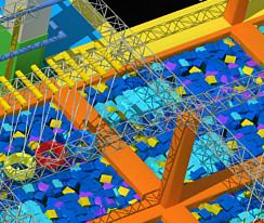 Large Size Trampoline Park Equipment Multi Function High Safety Low Maintenance