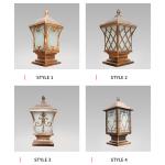 Holiday Backyard Led Post Lamp Fixtures Exterior Top Post 6V 5W
