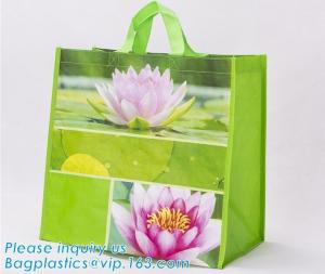 China recycled pp woven laminated shopping bags glossy pp woven bags for advertising,ecofriendly pp lamination non woven shopp on sale