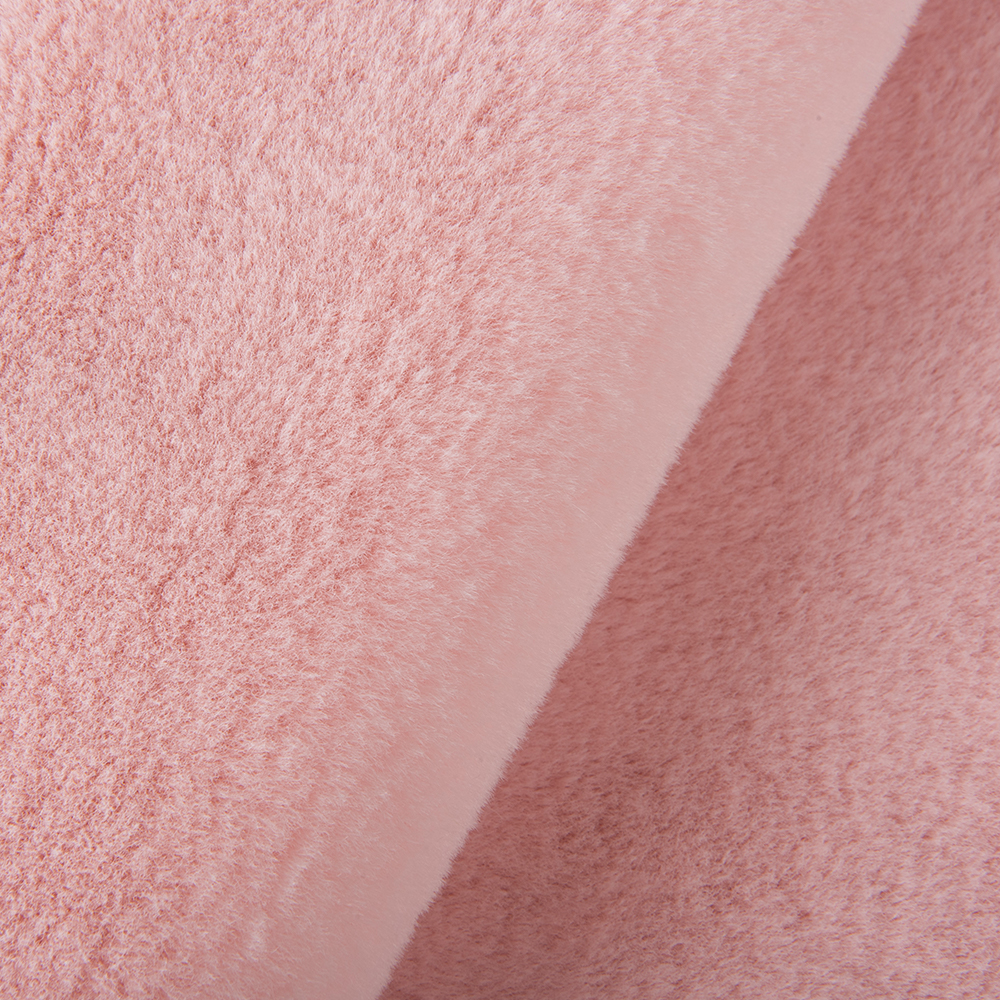 Tricot Knitted Rabbit Fur Fabric Medium-to-High Grade for Home Textile Garment and Carpet
