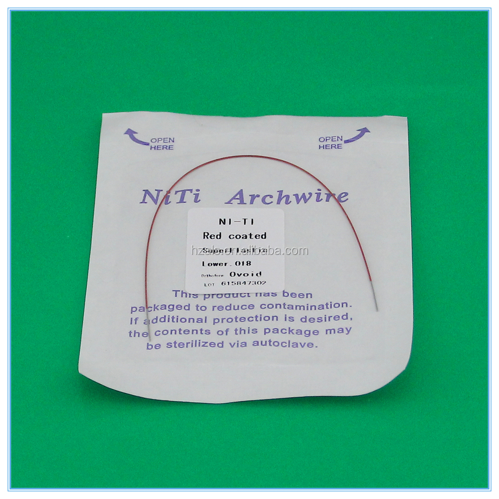 Safety Standard GB15979-2002 Rectangle Orthodontic Niti Arch Wire for Teeth Braces Ovoid Square