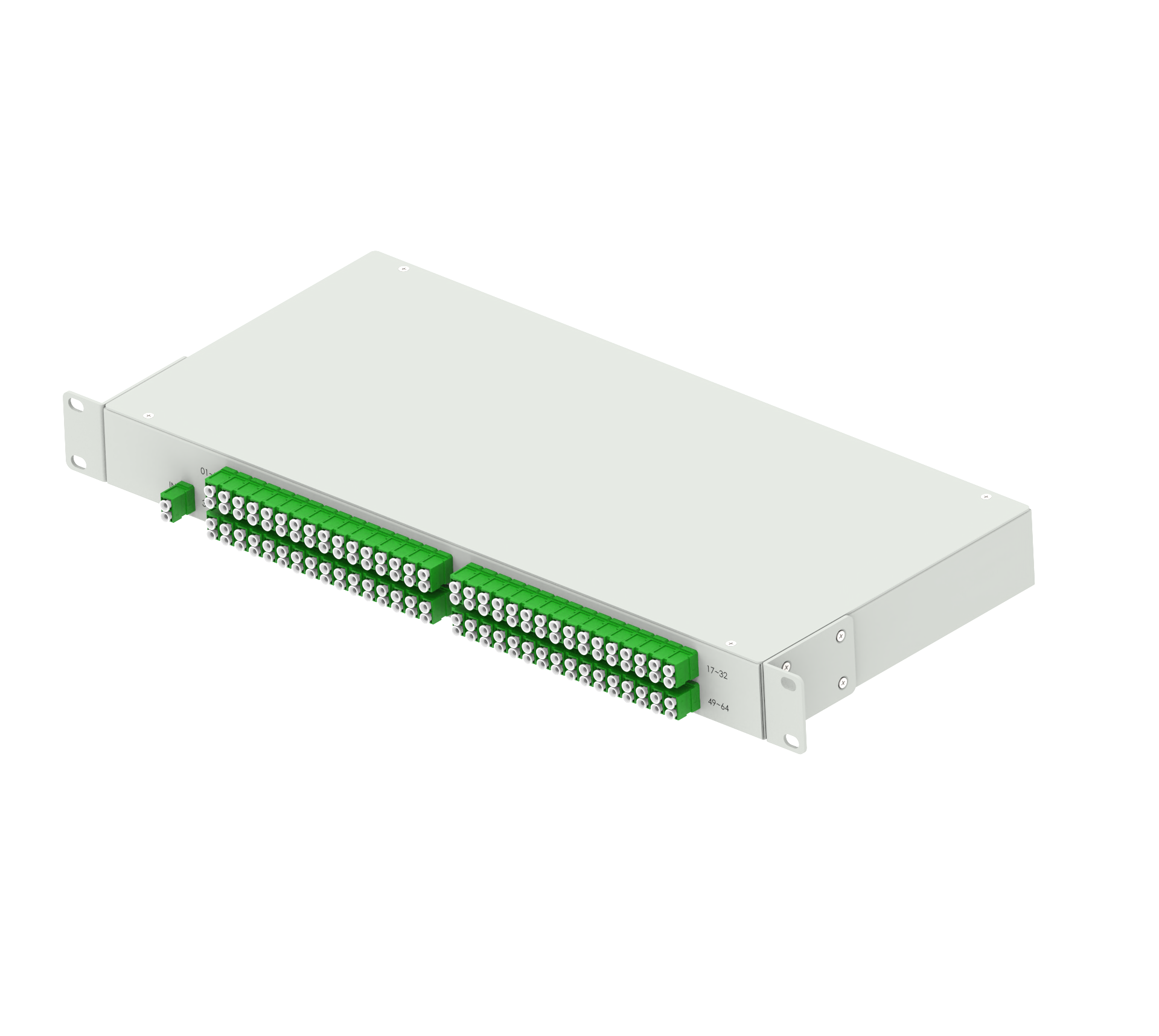 5 Time 19inch LC APC Type Fiber Optic Splitter Panel for FTTX Network Solutions