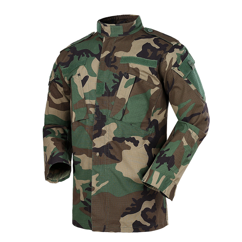 Logo-free Outdoor Man Camouflage Clothes for Work Training Long Sleeve Shirts Trousers