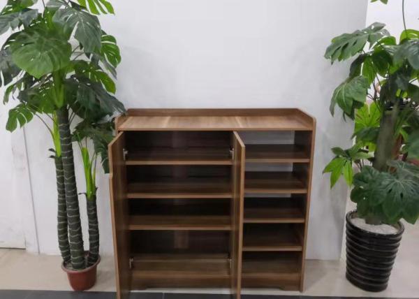MDF Laminated Wooden Home Shoe Storage Cabinet 800W*320D*1050Hmm Dimension