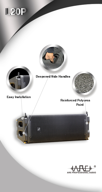 ARE Audio Waterproof Dual 10 Inch Full Range PA System Professional Speakers for Outdoor Indoor