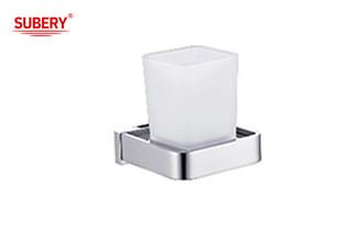 Brass sing tumbler holder glass bathroom high quality chrome color OEM nobel