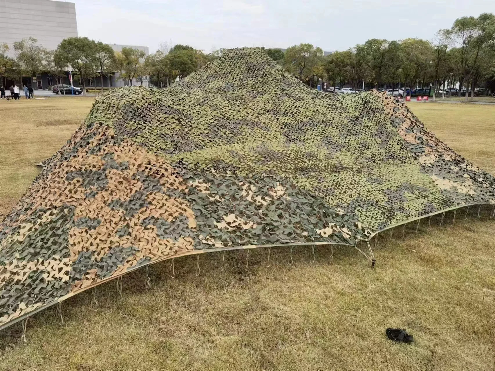 Jungle Military Camouflage Net Green Sunscreen Shade Net Double Layer Cover Net