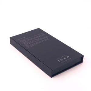 Quality SGS G7 FSC Smartphone Packaging Box Black Gift Box Magnetic 0.3kg wholesale