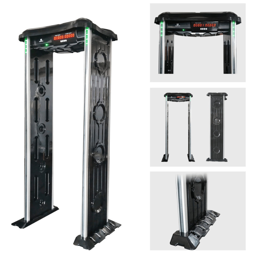 Waterproof IP65 8KHZ ABS Material Walk Through Metal Detector For Outdoor Use