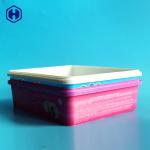 Food Grade Square Plastic Boxes With Lids Hygienic Odorless BPA Free