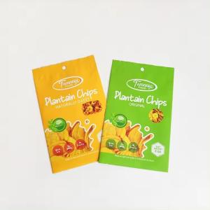 Quality 3.5 Mylar Bag Custom Printed Heat Seal Snack Banana Slices 3 Side Heat Seal Aluminum Foil Bag wholesale