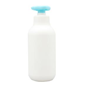 Quality 400ml Milky White Cylindrical HDPE Toiletries Baby Shampoo Bottle wholesale