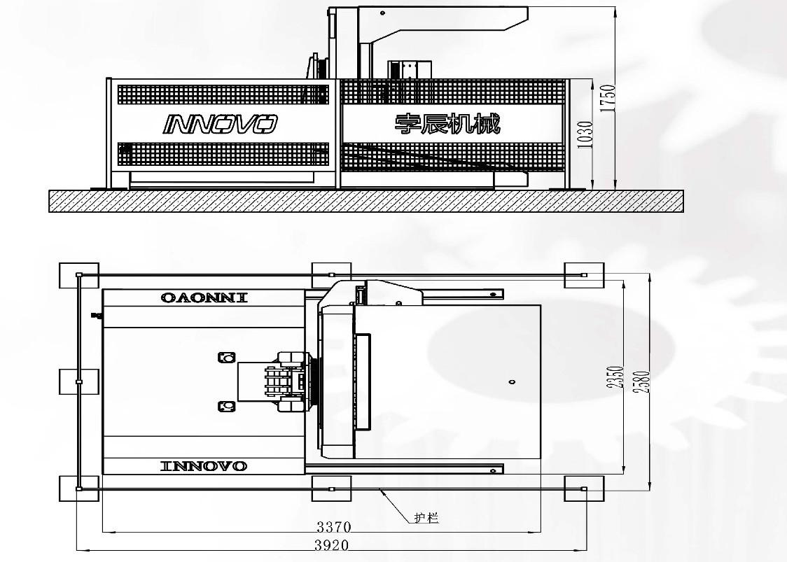 1450mm Paper Load Turner Automatic Pallet Feeding Flip Flop Machine