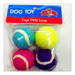 Dog Playing Tennis Ball