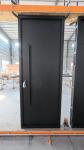 Black Varnished Finish Aluminum Courtyard Gates Exterior House Modern Revolution