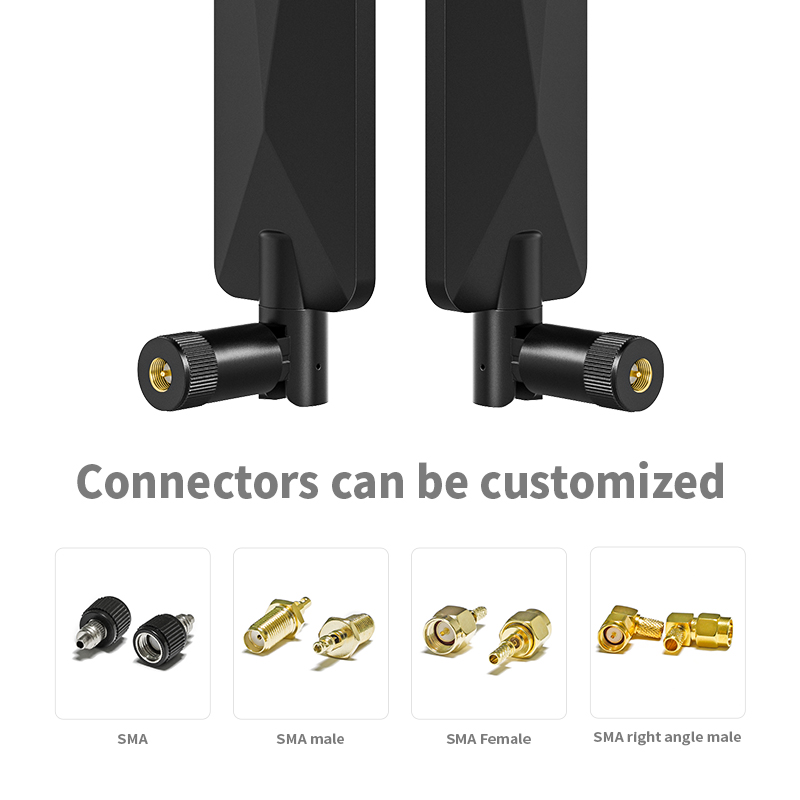 2.4GHz 5.8GHz Dual Band Tilt Rubber Duck WIFI Antenna for 50 Mile Long Range Distance