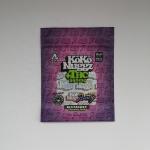 1oz Smell Proof Mylar Zipper Bags Packaging With Laser Film