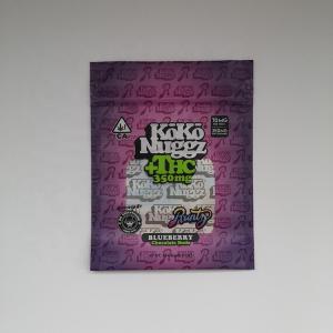 Quality 1oz Smell Proof Mylar Zipper Bags Packaging With Laser Film wholesale