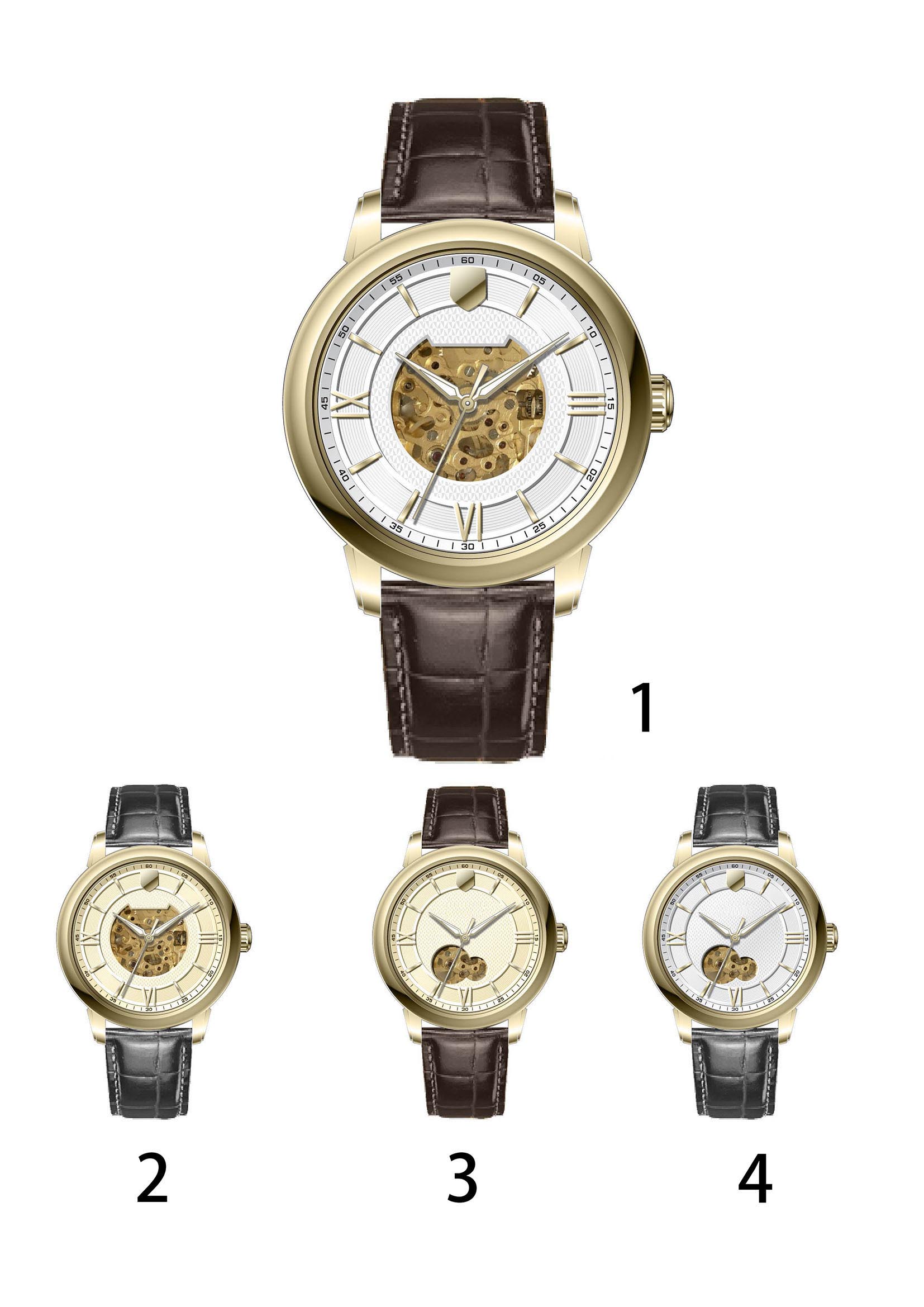 Fashionable Watches, Luxury Leather Watches, Special Design Dial, Can Do OEM