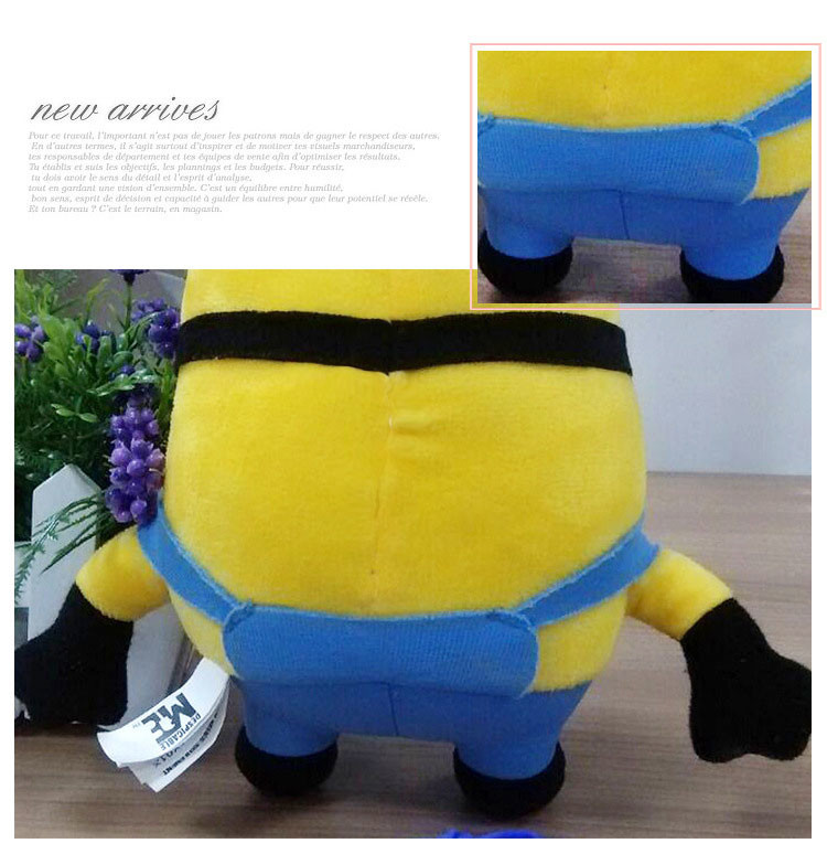Little Yellow Doll Minions Plush Toy Godfather Genuine Girl Pillow